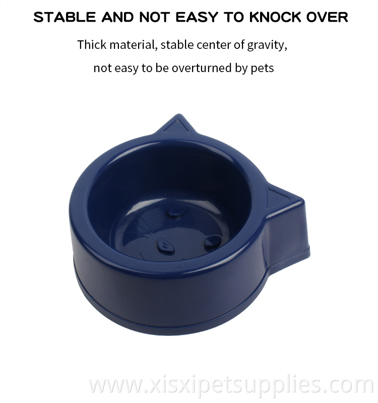 Factory Wholesale Cheap Plastic Cat Water Feeder Bowl Cat Shaped Food Bowl